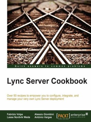 cover image of Lync Server Cookbook